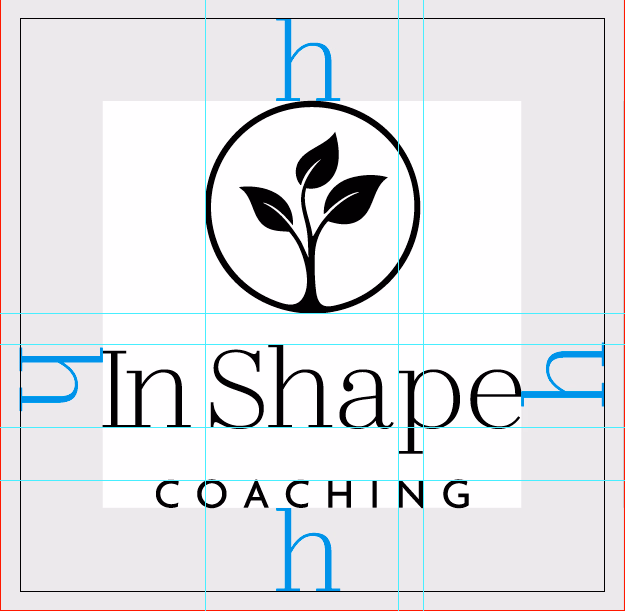 Logo von "InShape Coaching" mit Pflanzensymbol und blauem Aufhänger auf weißem Hintergrund.